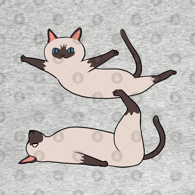 Acroyoga Siamese Cat by huebucket